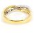 Autre Marque Anello fede in platino e oro giallo con diamante D'oro - vista 4