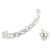Autre Marque Platin-Bandring mit Diamant