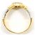 Autre Marque Ehering aus 18K Gelbgold und Platin mit Diamant Golden - Ansicht 3