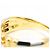 Autre Marque Ehering aus 18K Gelbgold und Platin mit Diamant Golden - Ansicht 6