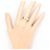 Autre Marque Ehering aus 18K Gelbgold und Platin mit Diamant Golden - Ansicht 7
