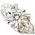 Autre Marque PT900 Platin-Bandring mit Diamant - Ansicht 2