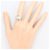 Autre Marque Platin-Bandring PT850 mit Diamant - Ansicht 7