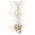 Autre Marque Collana in oro bianco 18K e diamanti Marrone D'oro