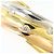 Autre Marque Anello fede in oro 18K e platino con diamante D'oro - vista 2