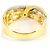 Autre Marque Anello fede in oro 18K e platino con diamante D'oro - vista 4