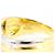 Autre Marque Anello fede in oro 18K e platino con diamante D'oro - vista 5