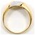 Autre Marque Ehering aus Platin und Gelbgold mit Diamant Golden - Ansicht 2