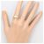 Autre Marque Ehering aus Platin und Gelbgold mit Diamant Golden - Ansicht 6