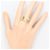Autre Marque Ehering aus 18K Gold und Platin mit Diamant Golden - Ansicht 7