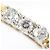 Autre Marque Eleganter Ring aus Platin und Gold mit Diamant Golden - Ansicht 2