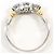 Autre Marque Eleganter Ring aus Platin und Gold mit Diamant Golden - Ansicht 3