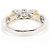 Autre Marque Eleganter Ring aus Platin und Gold mit Diamant Golden - Ansicht 4
