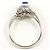 Autre Marque Platin-Bandring mit Saphir und Diamant - Ansicht 3