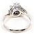 Autre Marque Platin-Bandring mit Saphir und Diamant - Ansicht 4