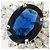 Autre Marque Platin-Bandring mit Saphir und Diamant - Ansicht 2