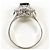 Autre Marque Platin-Bandring mit Saphir und Diamant - Ansicht 3