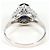 Autre Marque Platin-Bandring mit Saphir und Diamant - Ansicht 4