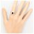 Autre Marque Platin-Bandring mit Saphir und Diamant - Ansicht 7