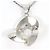 Autre Marque Collana in platino con opale d'acqua e diamante - vista 4