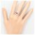 Autre Marque Platin-Bandring mit Rubin und Diamant - Ansicht 6