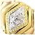 Autre Marque Platin- und Gold-Diamantbandring Golden - Ansicht 2