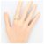 Autre Marque Platin- und Gold-Diamantbandring Golden - Ansicht 7