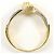 Autre Marque Anello fede con diamanti in oro 18K e platino D'oro - vista 3