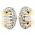 Autre Marque Eleganter Diamant-Bandring in Drei Farben Golden
