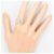 Autre Marque Eleganter Diamant-Bandring in Drei Farben Golden - Ansicht 7