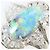Autre Marque Platin-Bandring mit Opal und Diamant Schwarz - Ansicht 2
