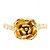 Autre Marque Ringband aus 18K Gelbgold mit Diamant Golden