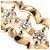 Autre Marque Ehering aus 18K Roségold mit Diamant Golden - Ansicht 2