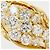 Autre Marque Anello fede in oro giallo 18K e diamanti D'oro - vista 2