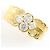 Autre Marque Anello fede in oro giallo 18K e diamanti D'oro