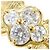 Autre Marque Anello fede in oro giallo 18K e diamanti D'oro - vista 2