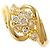 Autre Marque Ringband aus 18K Gelbgold mit Diamant Golden