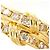 Autre Marque Ringband aus 18K Gelbgold mit Diamant Golden - Ansicht 2