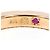 Autre Marque Anello fascia in oro rosa 18K, diamanti e rubini D'oro - vista 6