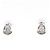 Autre Marque PT900 Platin-Stecker mit Diamanten