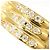 Autre Marque Anello a fascia in oro giallo 18K con diamante D'oro - vista 2