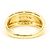 Autre Marque Anello a fascia in oro giallo 18K con diamante D'oro - vista 4