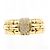 Autre Marque Ringband aus 18K Gelbgold mit Diamant Golden