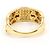 Autre Marque Ringband aus 18K Gelbgold mit Diamant Golden - Ansicht 4
