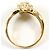 Autre Marque Anel banda em ouro amarelo 18K com diamante Dourado - vista 3