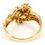 Autre Marque Anel banda em ouro amarelo 18K com diamante Dourado - vista 4