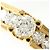 Autre Marque Anillo alianza en oro amarillo 18K con diamante Dorado - vista 2