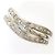 Autre Marque Platin-Bandring mit Diamant