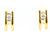 Autre Marque Orecchini a clip in oro giallo 18K con diamanti D'oro