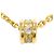 Autre Marque Collana in oro giallo 18K con diamante D'oro